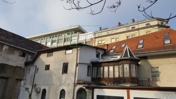 Dozidava sejne sobe na terasi objekta, Mala ulica 5, Ljubljana